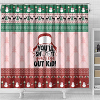 Christmas Story Shower Curtain You'll Shoot Your Eye Out - Wonder Print Shop