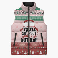 Christmas Story Sleeveless Puffer Jacket You'll Shoot Your Eye Out - Wonder Print Shop