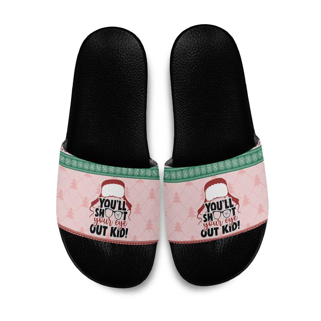 Christmas Story Slide Sandals You'll Shoot Your Eye Out - Wonder Print Shop