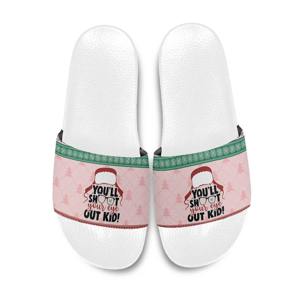 Christmas Story Slide Sandals You'll Shoot Your Eye Out - Wonder Print Shop