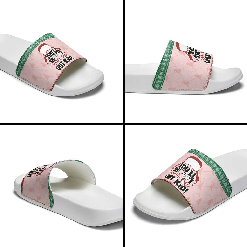 Christmas Story Slide Sandals You'll Shoot Your Eye Out - Wonder Print Shop