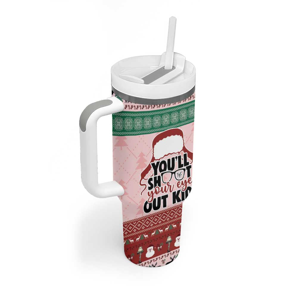 Christmas Story Tumbler With Handle You'll Shoot Your Eye Out - Wonder Print Shop