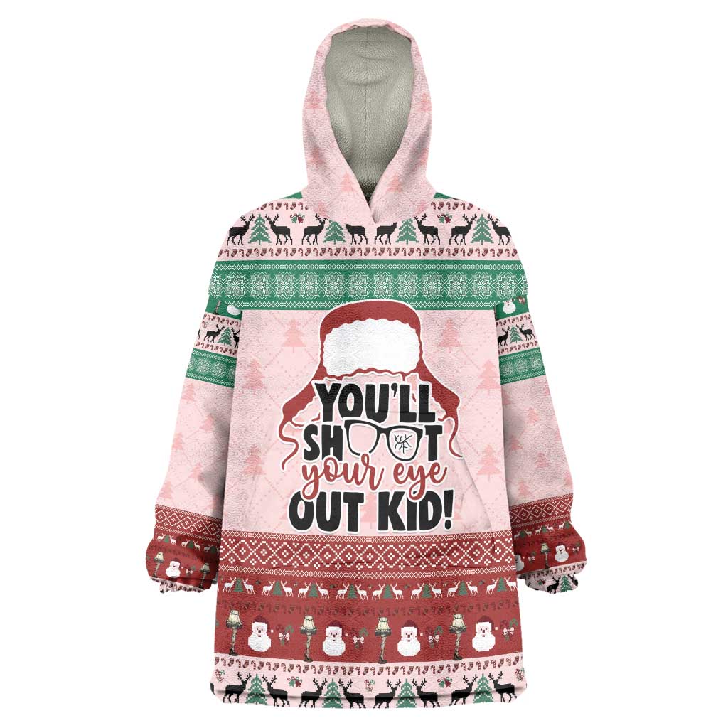 Christmas Story Wearable Blanket Hoodie You'll Shoot Your Eye Out - Wonder Print Shop