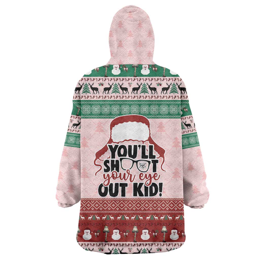 Christmas Story Wearable Blanket Hoodie You'll Shoot Your Eye Out - Wonder Print Shop