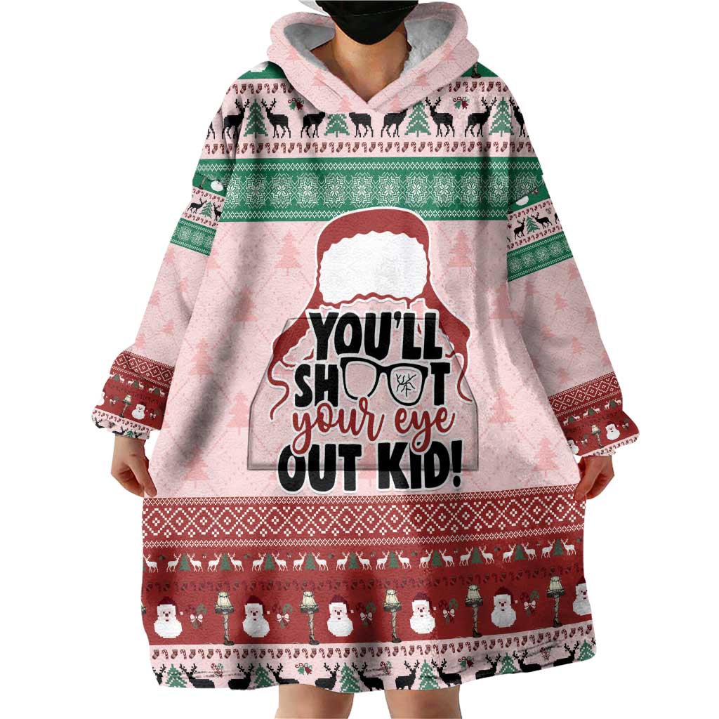 Christmas Story Wearable Blanket Hoodie You'll Shoot Your Eye Out - Wonder Print Shop