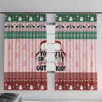 Christmas Story Window Curtain You'll Shoot Your Eye Out - Wonder Print Shop