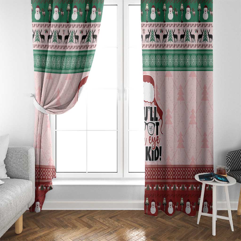 Christmas Story Window Curtain You'll Shoot Your Eye Out - Wonder Print Shop