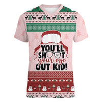 Christmas Story Women V-Neck T-Shirt You'll Shoot Your Eye Out - Wonder Print Shop