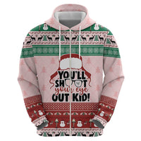 Christmas Story Zip Hoodie You'll Shoot Your Eye Out - Wonder Print Shop