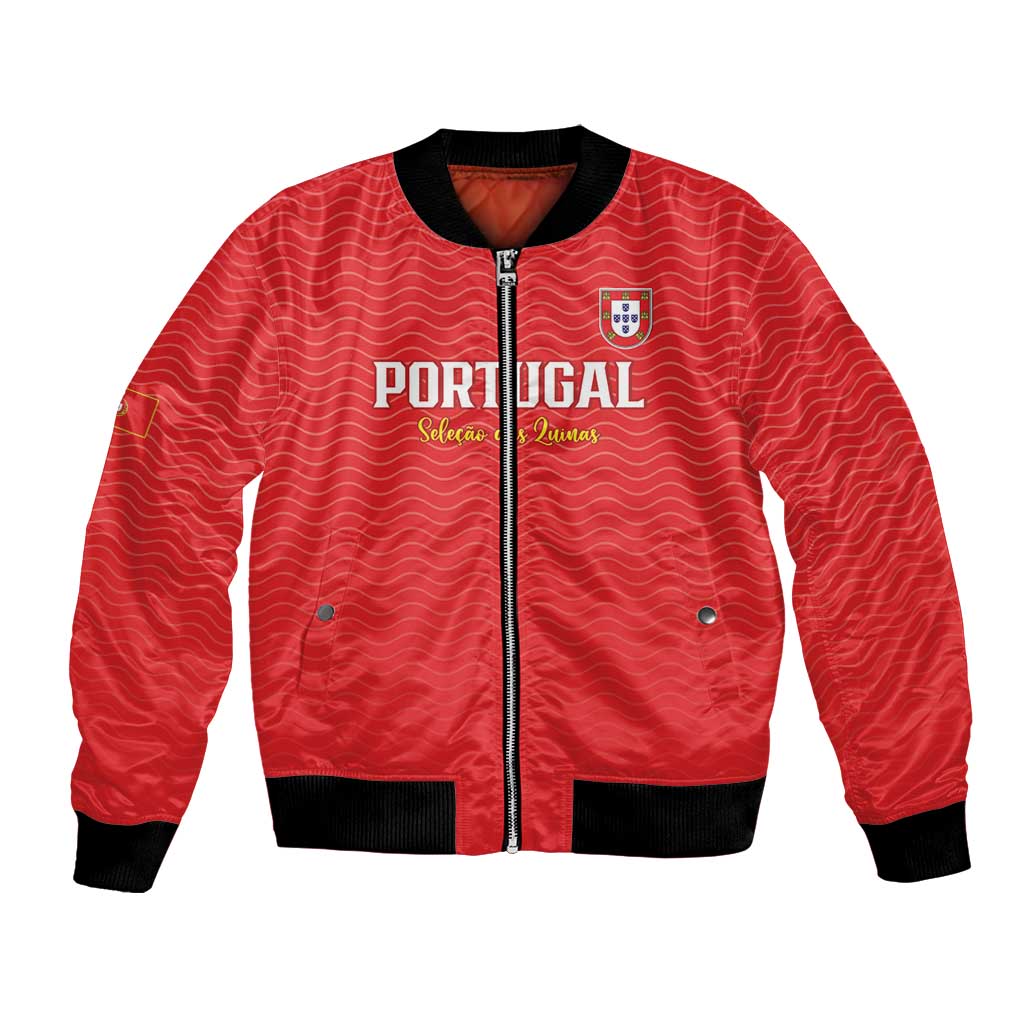 Custom Portugal Football Bomber Jacket Never Back Down 2026
