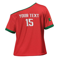 Custom Portugal Football Cross Shoulder Shirt Never Back Down 2026