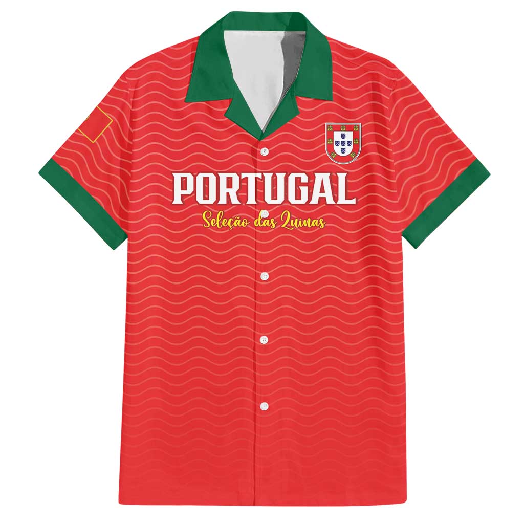 Custom Portugal Football Hawaiian Shirt Never Back Down 2026