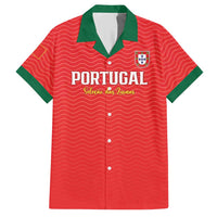 Custom Portugal Football Hawaiian Shirt Never Back Down 2026