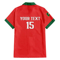 Custom Portugal Football Hawaiian Shirt Never Back Down 2026