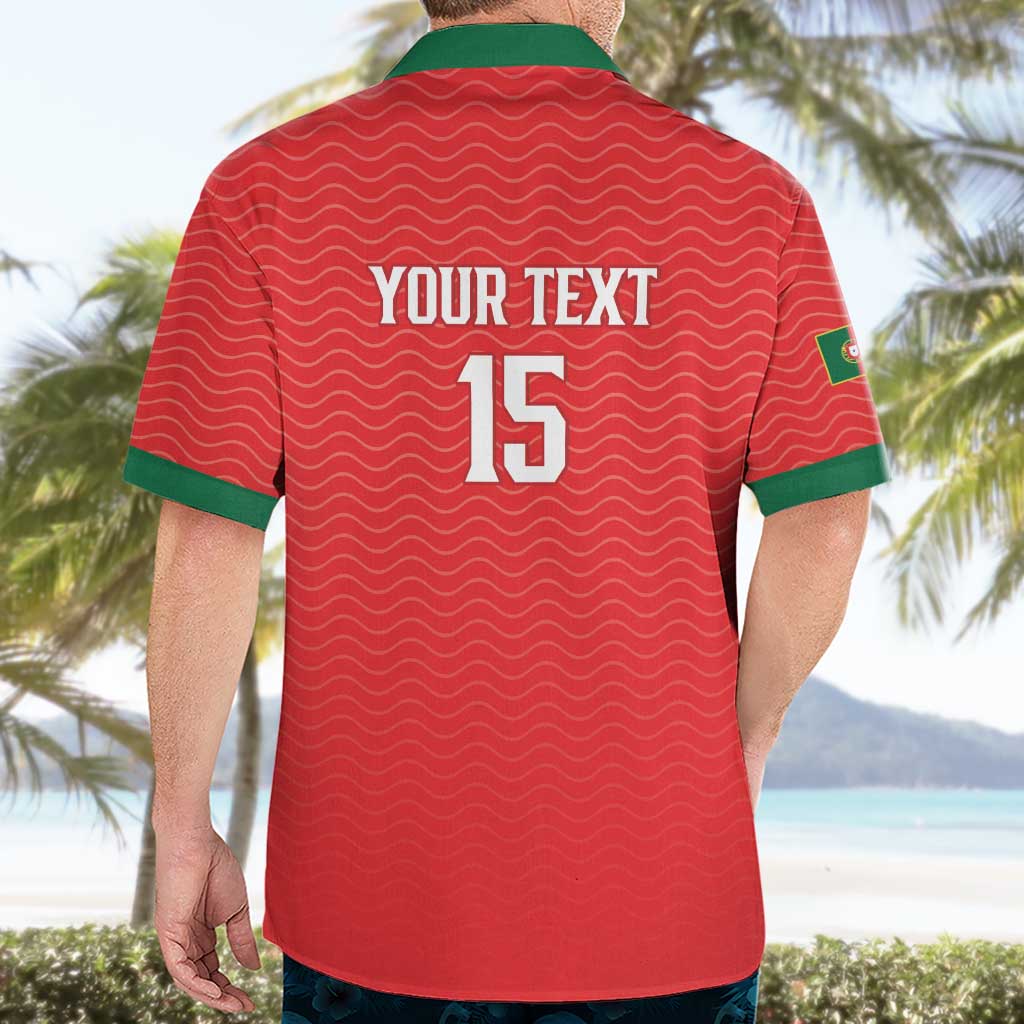 Custom Portugal Football Hawaiian Shirt Never Back Down 2026