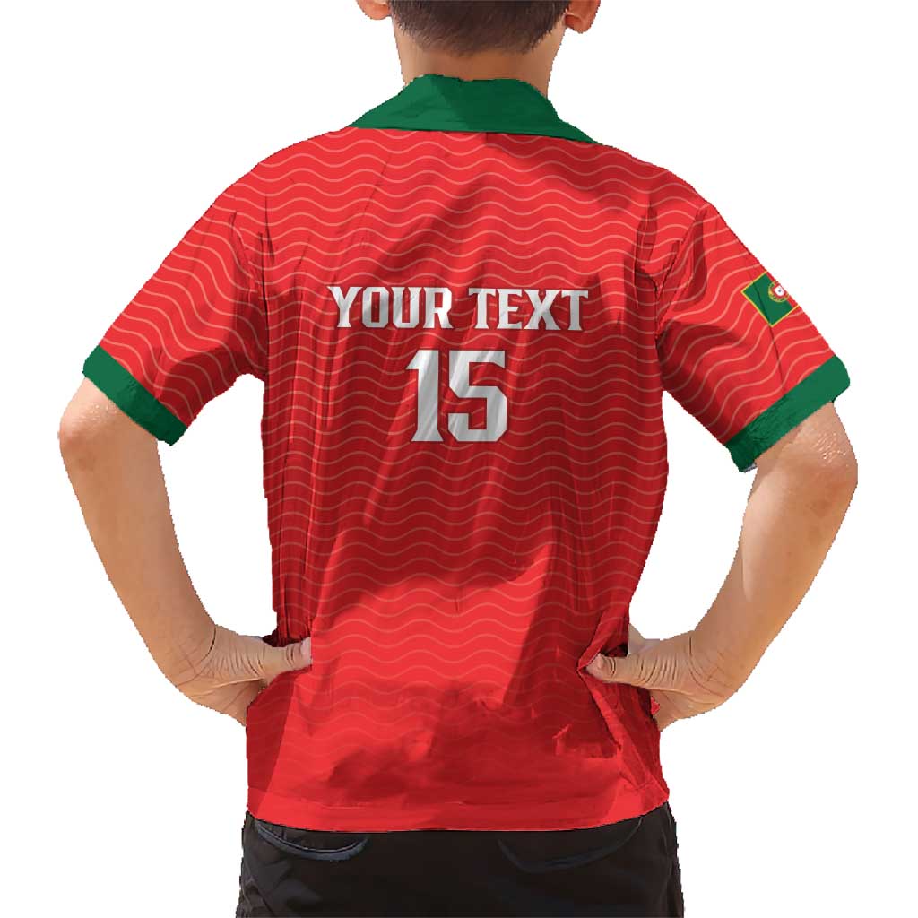 Custom Portugal Football Hawaiian Shirt Never Back Down 2026