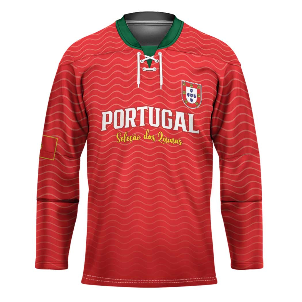 Custom Portugal Football Hockey Jersey Never Back Down 2026