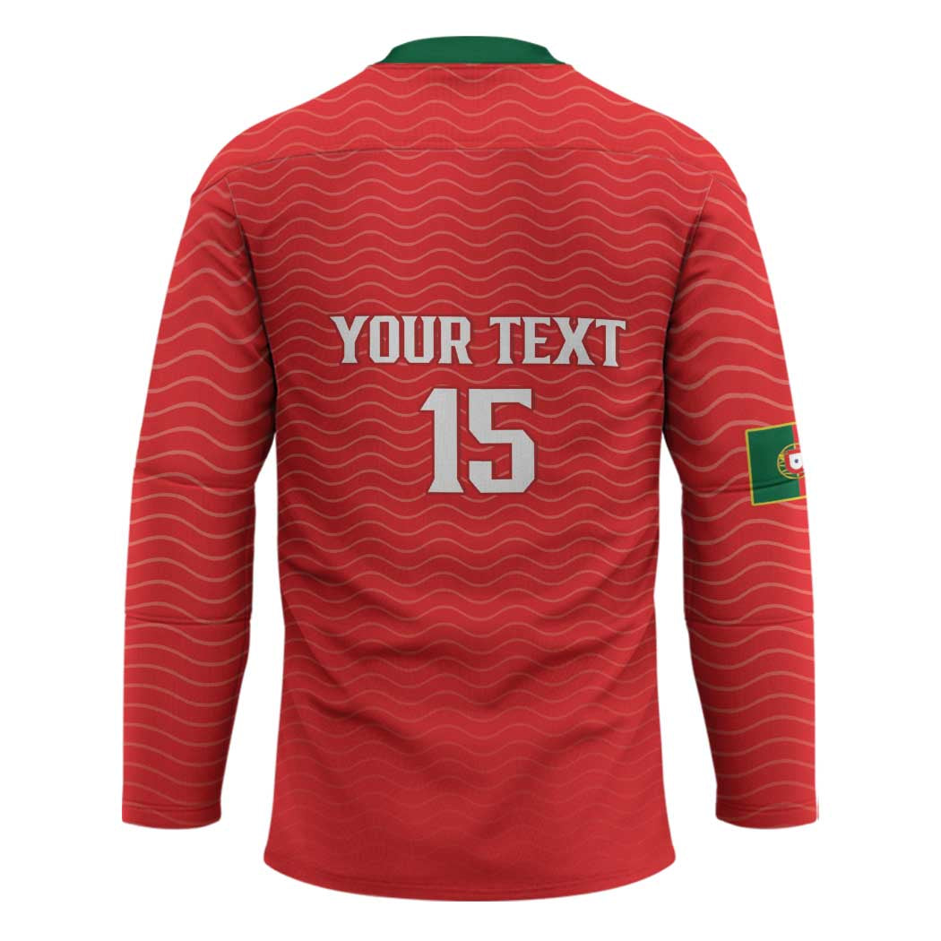Custom Portugal Football Hockey Jersey Never Back Down 2026