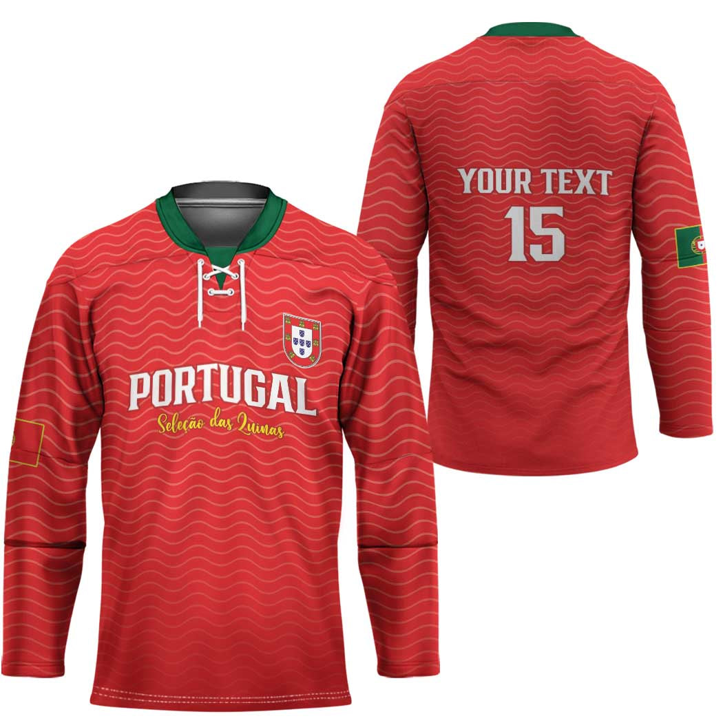 Custom Portugal Football Hockey Jersey Never Back Down 2026