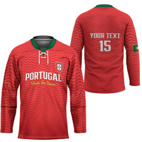 Custom Portugal Football Hockey Jersey Never Back Down 2026