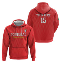 Custom Portugal Football Hoodie Never Back Down 2026