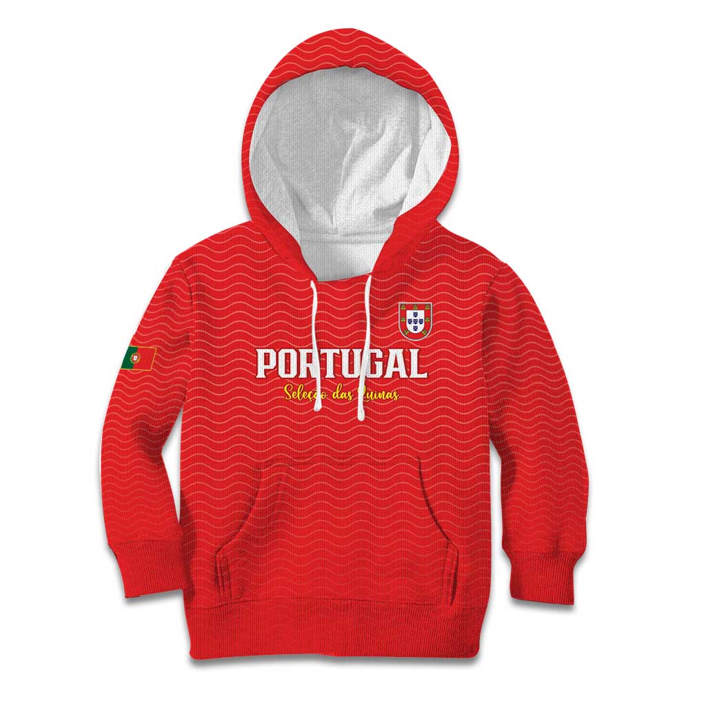 Custom Portugal Football Kid Hoodie Never Back Down 2026