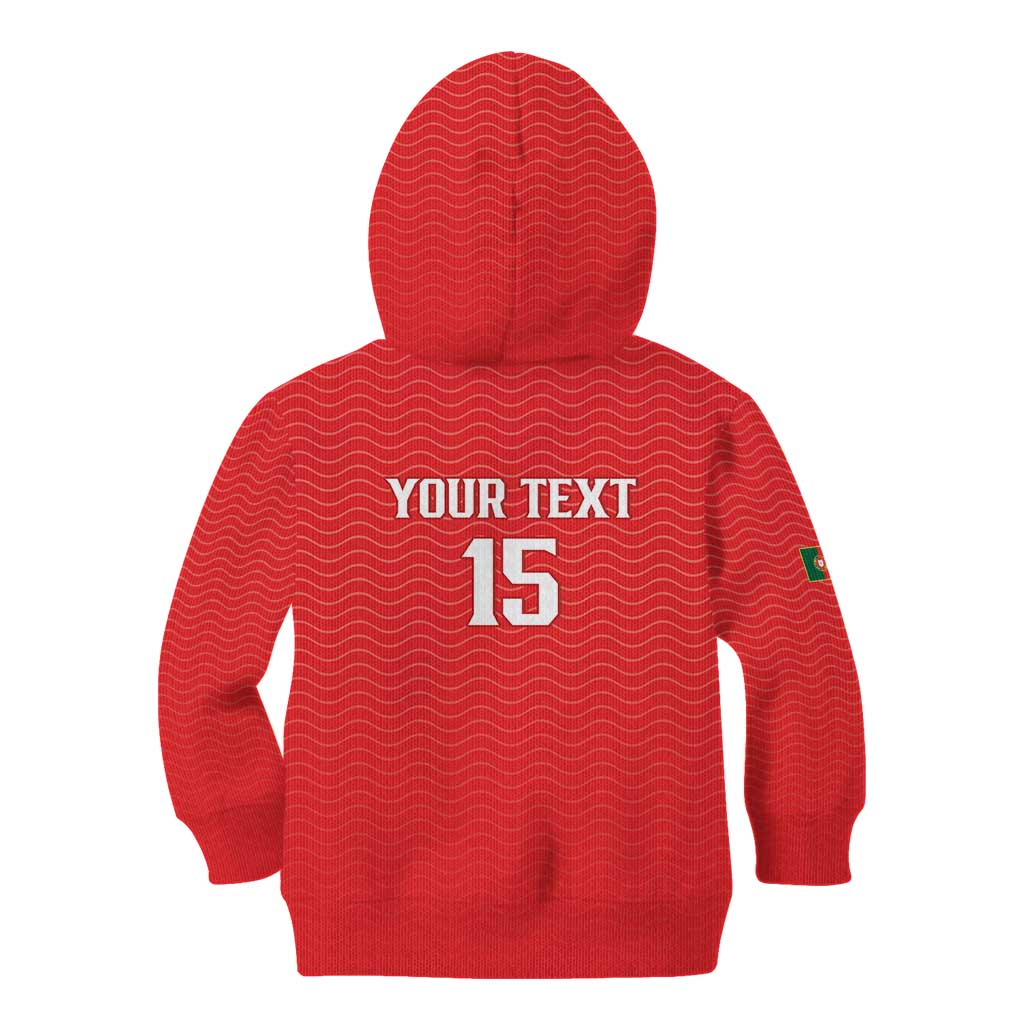 Custom Portugal Football Kid Hoodie Never Back Down 2026