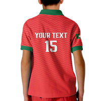 Custom Portugal Football Kid Polo Shirt Never Back Down 2026