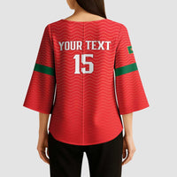 Custom Portugal Football Kimono Sleeve Blouse Never Back Down 2026