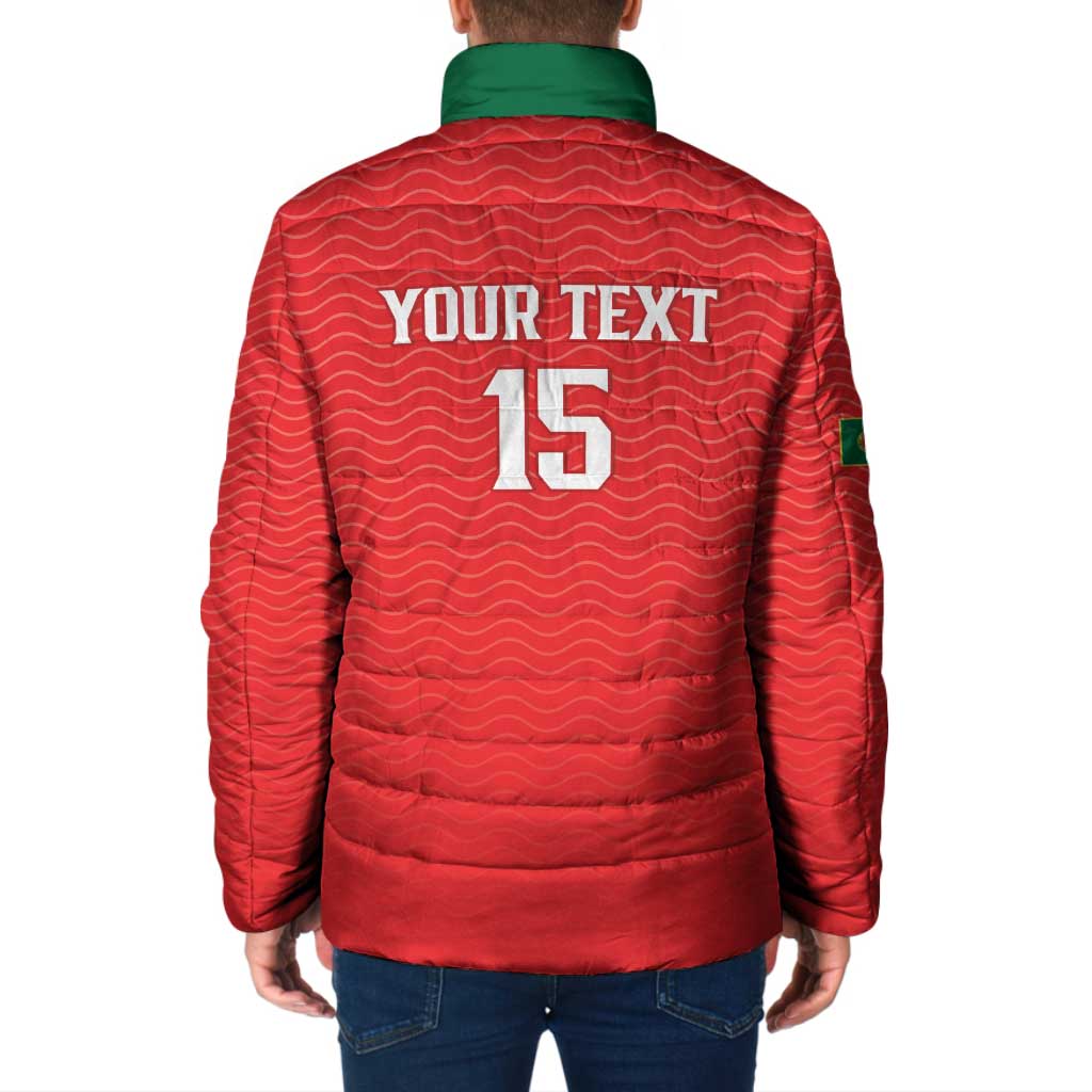 Custom Portugal Football Padded Jacket Never Back Down 2026