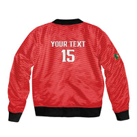 Custom Portugal Football Sleeve Zip Bomber Jacket Never Back Down 2026