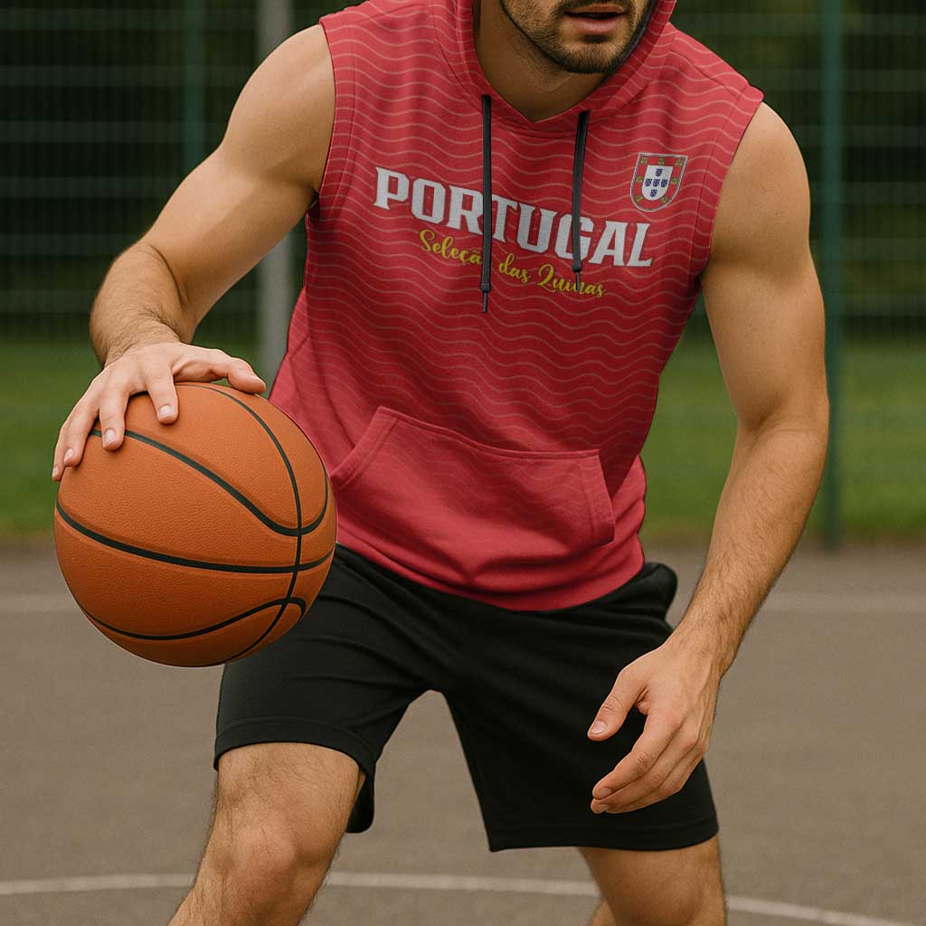 Custom Portugal Football Sleeveless Hoodie Never Back Down 2026