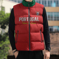 Custom Portugal Football Sleeveless Puffer Jacket Never Back Down 2026