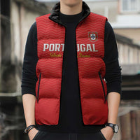 Custom Portugal Football Sleeveless Puffer Jacket Never Back Down 2026