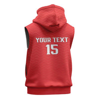 Custom Portugal Football Sleeveless Zip Hoodie Never Back Down 2026