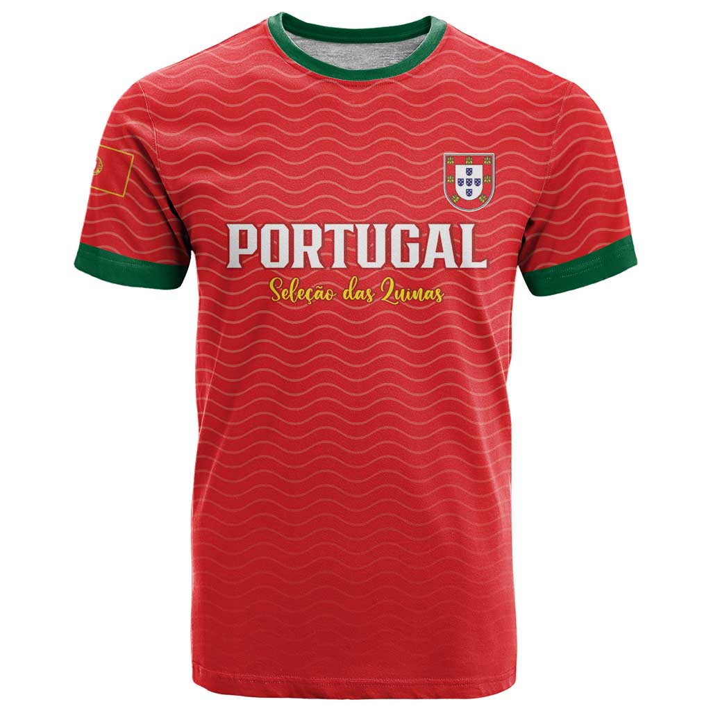 Custom Portugal Football T Shirt Never Back Down 2026