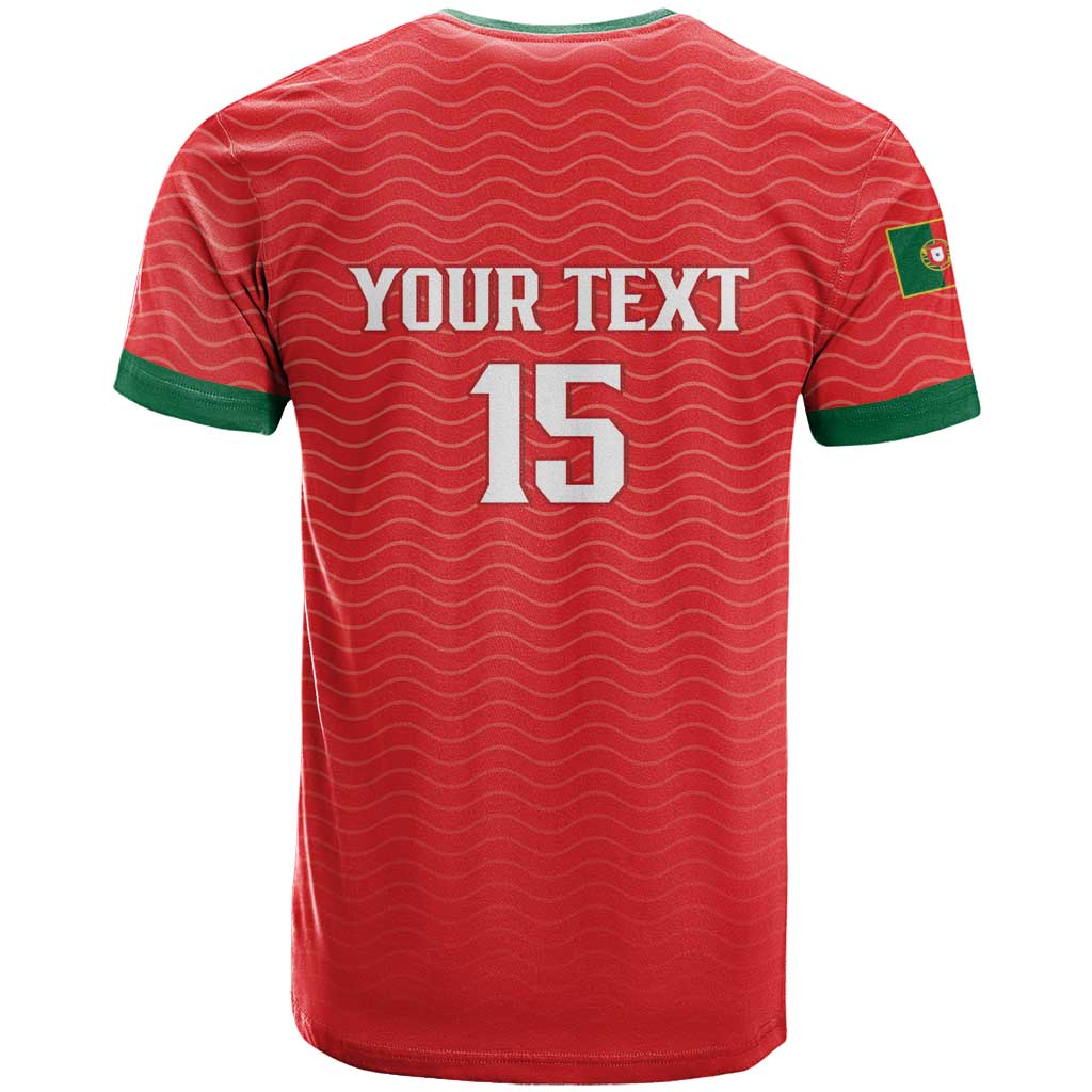 Custom Portugal Football T Shirt Never Back Down 2026