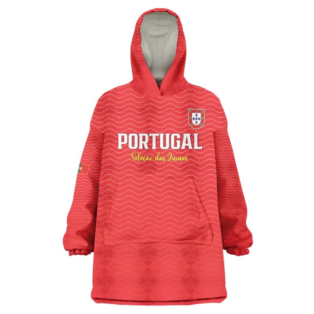 Custom Portugal Football Wearable Blanket Hoodie Never Back Down 2026
