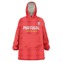 Custom Portugal Football Wearable Blanket Hoodie Never Back Down 2026