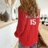 Custom Portugal Football Women Casual Shirt Never Back Down 2026