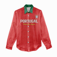 Custom Portugal Football Women Casual Shirt Never Back Down 2026