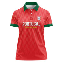 Custom Portugal Football Women Polo Shirt Never Back Down 2026