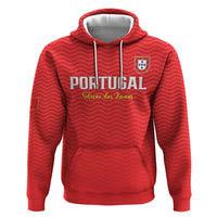 Custom Portugal Football Zip Hoodie Never Back Down 2026