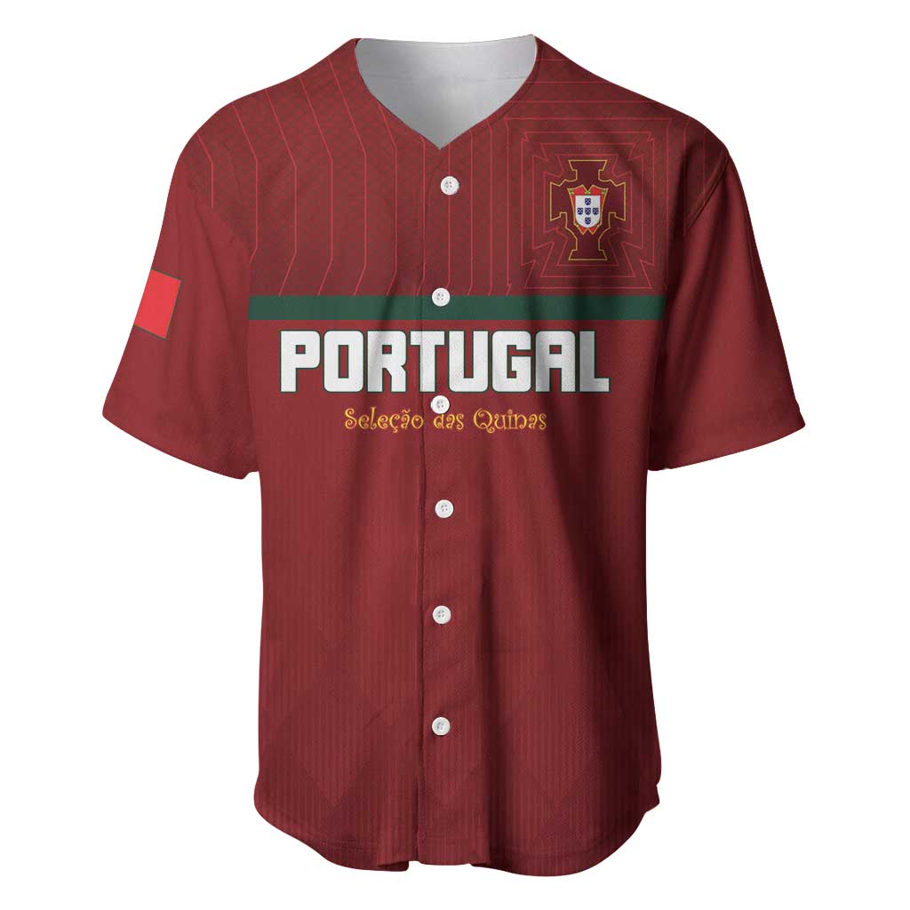 Custom Portugal Football 2026 Baseball Jersey Vamos Portugal
