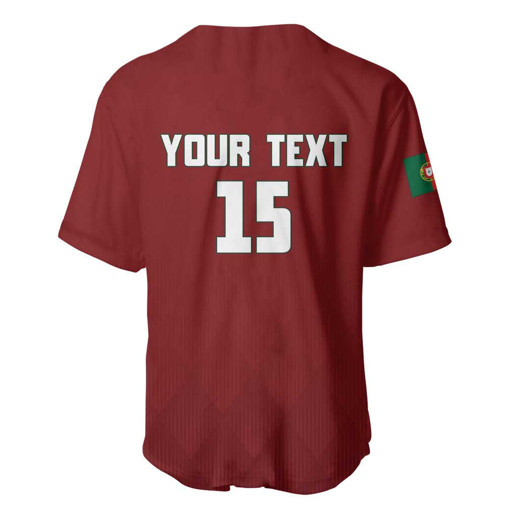 Custom Portugal Football 2026 Baseball Jersey Vamos Portugal