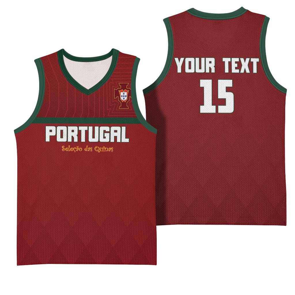 Custom Portugal Football 2026 Basketball Jersey Vamos Portugal