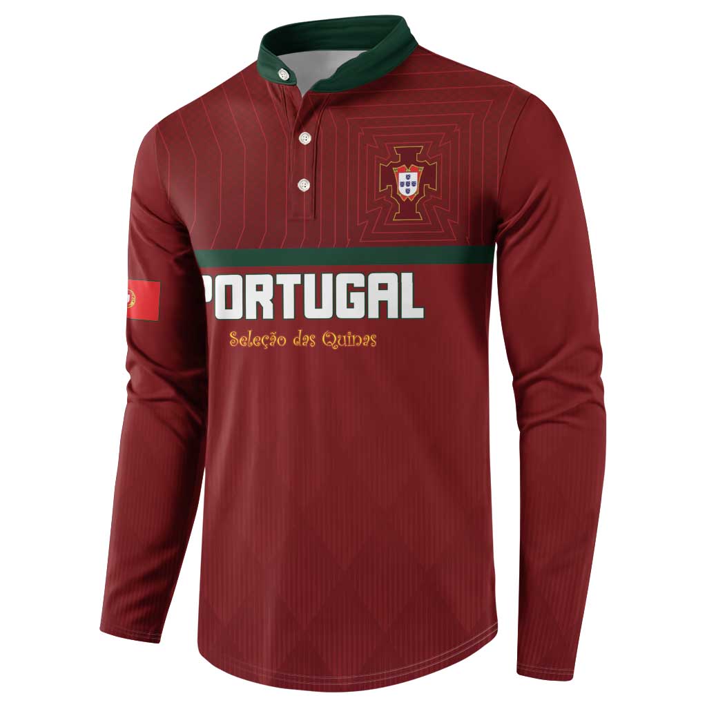 Custom Portugal Football 2026 Button Sweatshirt Vamos Portugal