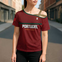 Custom Portugal Football 2026 Cross Shoulder Shirt Vamos Portugal