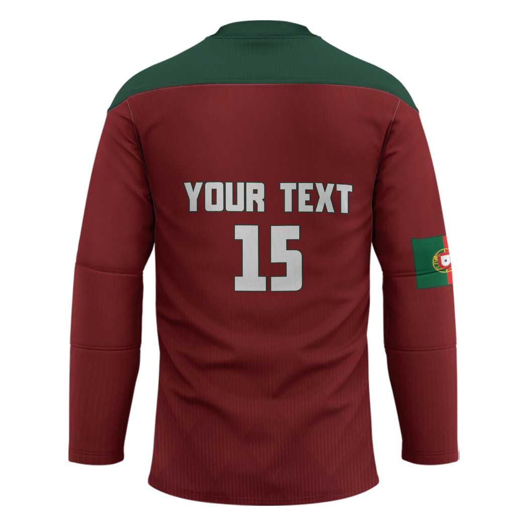 Custom Portugal Football 2026 Hockey Jersey Vamos Portugal