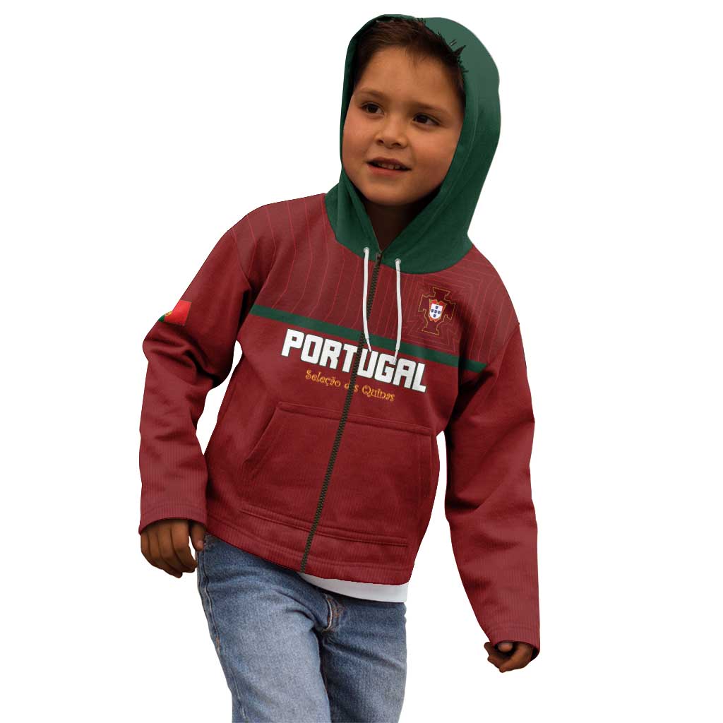 Custom Portugal Football 2026 Kid Hoodie Vamos Portugal